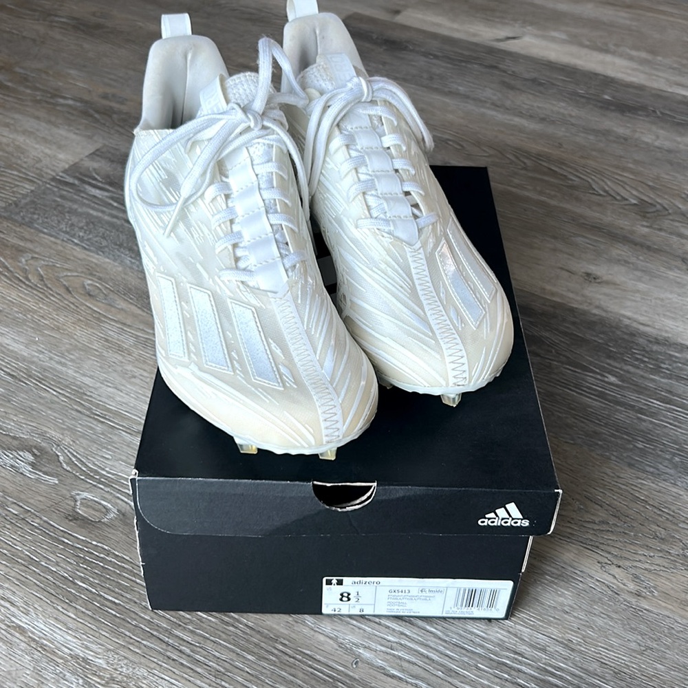 Adidas ADIZERO white( discolored to cream)  FOOTBALL Cleats